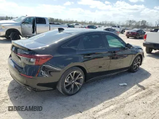 2025 Honda Civic Sedan Sport with VIN 2HGFE2F51SH533081, listed as a Copart auction lot 48998015 with 0 mi miles and Salvage Title. Bid and sale history available at carsss.com. Image 3.