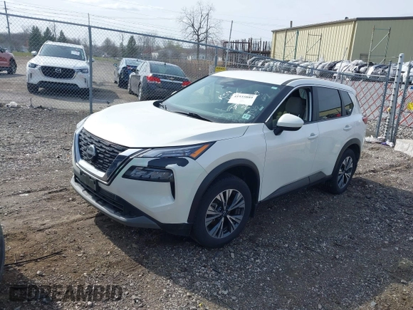 2023 Nissan Rogue SV with VIN JN8BT3BB8PW469378, listed as a IAAI auction lot 41935889 with 55,668 mi miles and . Bid and sale history available at DreamBid. Image 17.