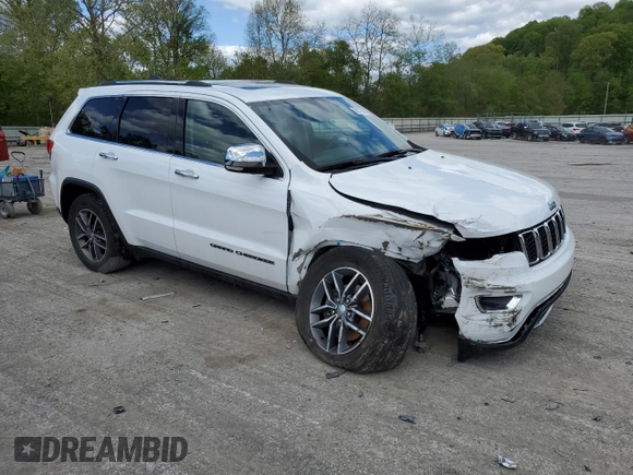 2017 Jeep Grand Cherokee Limited z VIN 1C4RJFBG0HC680218, wystawiony jako Copart lot #56272905 z przebiegiem 59 500 mil mil oraz Szkoda całkowita • Salvage title. Historia ofert i sprzedaży dostępna na DreamBid. Obrazek 4.