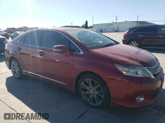 2010 Lexus HS 250h with VIN JTHBB1BA1A2012967, listed as a Copart auction lot 41755405 with 195,451 mi miles and Salvage Title. Bid and sale history available at DreamBid. Image 4.