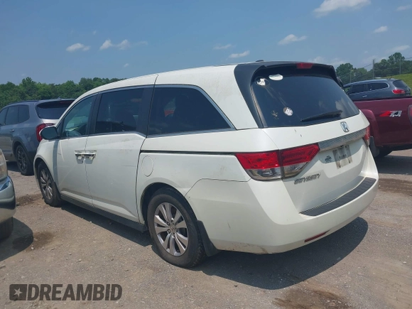 2014 Honda Odyssey EX-L z VIN 5FNRL5H66EB049572, wystawiony jako IAAI lot #42393201 z przebiegiem 145 793 mil mil oraz . Historia ofert i sprzedaży dostępna na DreamBid. Obrazek 3.