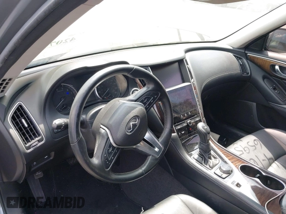 2019 Infiniti Q50 3.0t LUXE with VIN JN1EV7AP5KM519569, listed as a IAAI auction lot 42078137 with 134,486 mi miles. Bid and sale history available at carsss.com. Image 19.