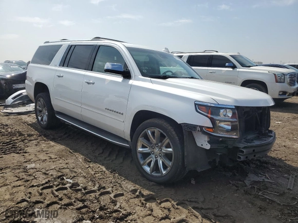 2016 Chevrolet Suburban LTZ with VIN 1GNSKJKC9GR408994, listed as a Copart auction lot 46445695 with 89,096 mi miles and Salvage Title. Bid and sale history available at carsss.com. Image 4.