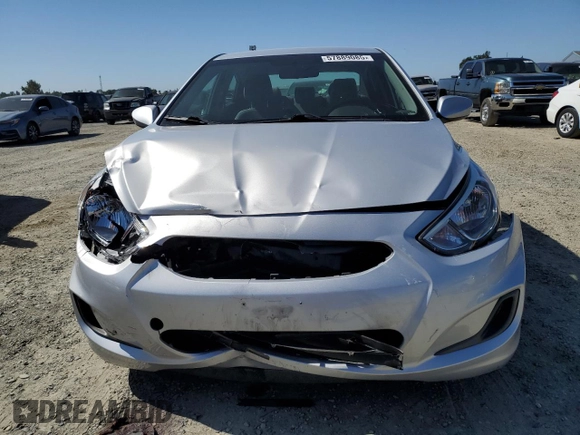 2017 Hyundai Accent SE z VIN KMHCT4AEXHU179394, wystawiony jako Copart lot #57889085 z przebiegiem 76 006 mil mil oraz Szkoda całkowita • Salvage title. Historia ofert i sprzedaży dostępna na DreamBid. Obrazek 5.