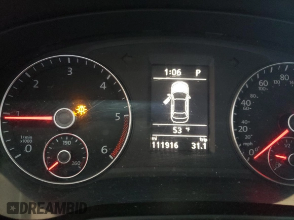 2014 Volkswagen Passat TDI SEL Premium with VIN 1VWCN7A3XEC098814, listed as a Copart auction lot 53314255 with 111,916 mi miles and Clean Title. Bid and sale history available at carsss.com. Image 9.