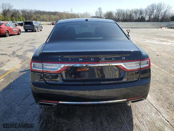 2017 Lincoln Continental Livery with VIN 1LN6L9UK8H5621014, listed as a Copart auction lot 52145875 with 50,842 mi miles and Salvage Title. Bid and sale history available at carsss.com. Image 6.