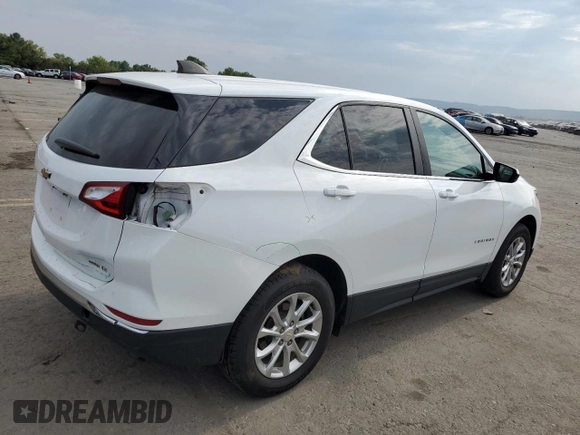 2021 Chevrolet Equinox LT with VIN 2GNAXUEV5M6127021, listed as a Copart auction lot 69222764 with 75,867 mi miles and Salvage Title. Bid and sale history available at DreamBid. Image 3.