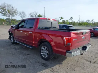 2015 Ford F-150 XLT with VIN 1FTEW1C87FKD70547, listed as a IAAI auction lot 41451841 with 151,596 mi miles and . Bid and sale history available at carsss.com. Image 3.