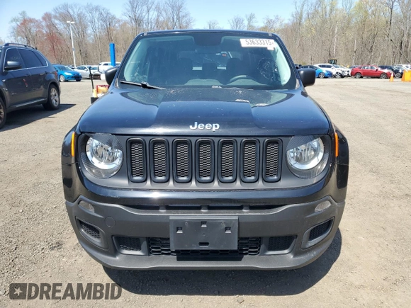 2017 Jeep Renegade Sport with VIN ZACCJAAH4HPF49470, listed as a Copart auction lot 53633315 with 107,962 mi miles and Clean title. Bid and sale history available at DreamBid. Image 5.