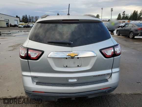 2013 Chevrolet Traverse LS with VIN 1GNKVFKD0DJ196025, listed as a Copart auction lot 82359024 with 121,414 mi miles and Salvage Title. Bid and sale history available at DreamBid. Image 6.