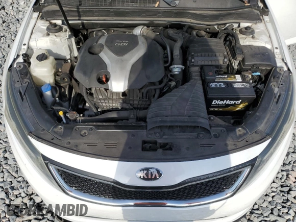 2015 Kia Optima SXL Turbo with VIN 5XXGR4A65FG427518, listed as a Copart auction lot 53642715 with 96,384 mi miles and Salvage Title. Bid and sale history available at DreamBid. Image 11.