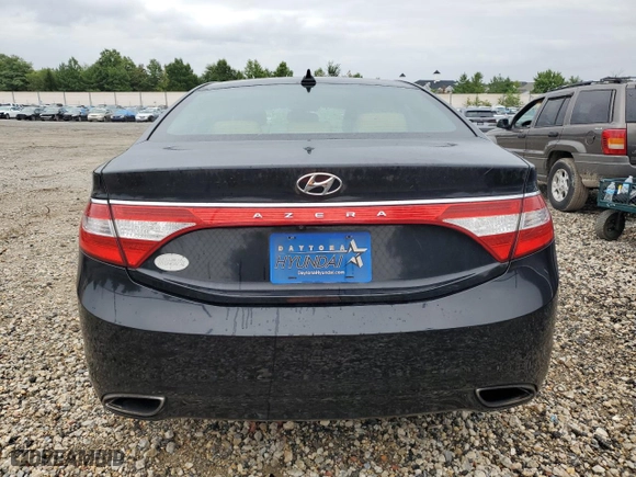 2013 Hyundai Azera with VIN KMHFG4JG5DA218746, listed as a Copart auction lot 72561934 with 75,663 mi miles and Salvage Title. Bid and sale history available at carsss.com. Image 6.