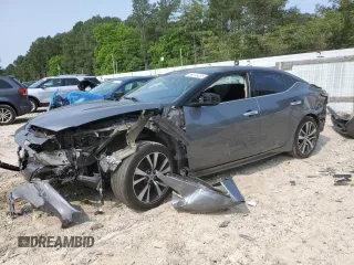 2019 Nissan Maxima S with VIN 1N4AA6AV8KC363782, listed as a Copart auction lot 59278235 with 127,132 mi miles and Salvage title. Bid and sale history available at DreamBid. Image 1.