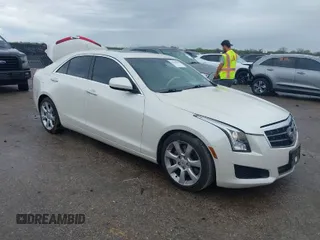 2014 Cadillac ATS Standard RWD with VIN 1G6AA5RX0E0185448, listed as a IAAI auction lot 41910150 with 179,969 mi miles. Bid and sale history available at carsss.com. Image 1.