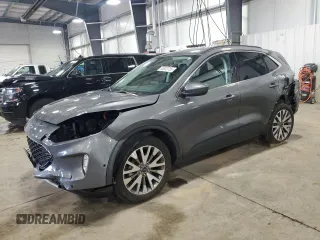 2021 Ford Escape Titanium Hybrid with VIN 1FMCU9DZ2MUA42727, listed as a Copart auction lot 55853755 with 58,108 mi miles and Salvage title. Bid and sale history available at DreamBid. Image 1.