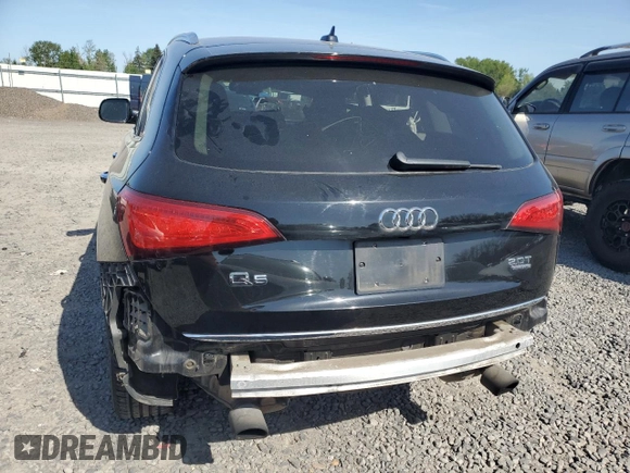 2015 Audi Q5 Premium Plus with VIN WA1LFAFP5FA136367, listed as a Copart auction lot 55158815 with 76,426 mi miles and Salvage title. Bid and sale history available at DreamBid. Image 6.