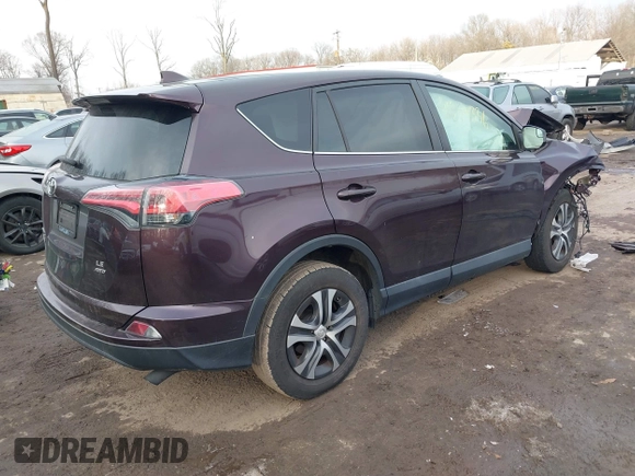 2018 Toyota RAV4 LE with VIN 2T3BFREV1JW759947, listed as a IAAI auction lot 41349336 with 54,439 mi miles. Bid and sale history available at carsss.com. Image 4.