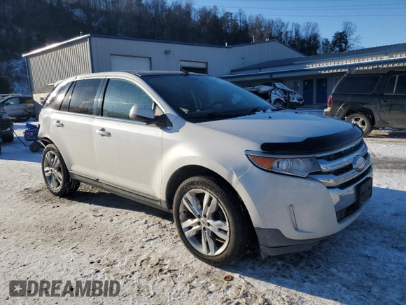 2013 Ford Edge Limited with VIN 2FMDK3KC6DBB31776, listed as a Copart auction lot 48566335 with 157,678 mi miles and Salvage Title. Bid and sale history available at DreamBid. Image 4.