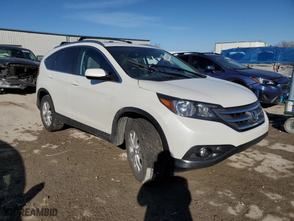 2014 Honda CR-V EX-L with VIN 5J6RM4H70EL038882, listed as a Copart auction lot 46943695 with 98,979 mi miles and Salvage Title. Bid and sale history available at carsss.com. Image 4.