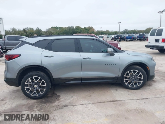 2023 Chevrolet Blazer RS with VIN 3GNKBERS4PS118163, listed as a IAAI auction lot 41394827 with 20,284 mi miles and . Bid and sale history available at DreamBid. Image 13.