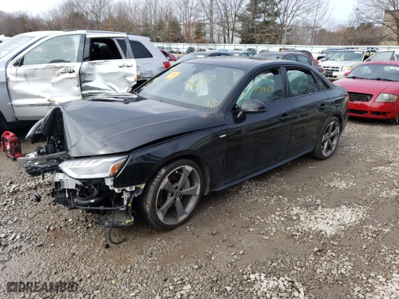 2021 Audi A4 Sedan S line Premium Plus with VIN WAUEAAF4XMA057936, listed as a Copart auction lot 43889403 with 0 mi miles. Bid and sale history available at carsss.com. Image 1.