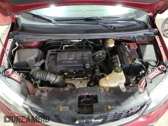 2019 Chevrolet Sonic LT with VIN 1G1JD6SB8K4106291, listed as a Copart auction lot 46584805 with 53,366 mi miles and Salvage title. Bid and sale history available at DreamBid. Image 11.
