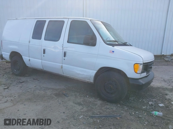 2003 Ford Econoline Cargo with VIN 1FTRE14263HA39384, listed as a IAAI auction lot 41267380 with 317,767 mi miles and . Bid and sale history available at DreamBid. Image 1.