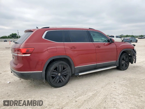 2018 Volkswagen Atlas SEL Premium with VIN 1V2NR2CA3JC521451, listed as a Copart auction lot 56914555 with 123,815 mi miles and Salvage title. Bid and sale history available at DreamBid. Image 3.