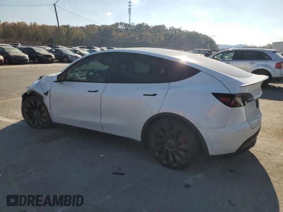 2022 Tesla Model Y Performance with VIN 7SAYGDEF5NF313270, listed as a Copart auction lot 78225584 with 41,166 mi miles and Salvage title. Bid and sale history available at DreamBid. Image 2.