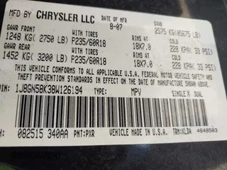 2008 Jeep Liberty Limited with VIN 1J8GN58K38W126194, listed as a IAAI auction lot 42033643 with 142,090 mi miles and . Bid and sale history available at carsss.com. Image 9.