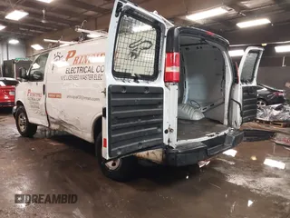 2010 GMC Savana Cargo Van with VIN 1GTZGFBA2A1107221, listed as a IAAI auction lot 41526369 with 91,243 mi miles. Bid and sale history available at carsss.com. Image 3.