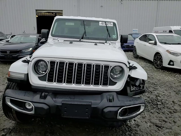2024 Jeep Wrangler Sahara with VIN 1C4PJXEG6RW312862, listed as a Copart auction lot 48125215 with 3,915 mi miles and Salvage Title. Bid and sale history available at carsss.com. Image 13.