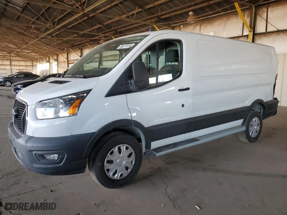 2021 Ford Transit Cargo Van with VIN 1FTBR1Y85MKA24853, listed as a Copart auction lot 86571514 with 19,933 mi miles and Salvage Title. Bid and sale history available at carsss.com. Image 1.