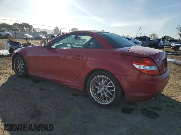 2006 Mercedes-Benz SLK 280 с VIN WDBWK54F86F123663, выставлен на аукционе Copart как лот 49742365 с пробегом 207 744 миль миль и Списание • Salvage title. История ставок и продаж доступна на DreamBid. Изображение 2.