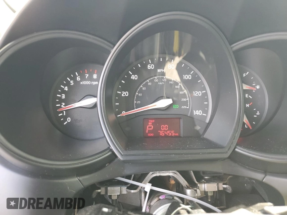 2014 Kia Rio LX with VIN KNADM4A35E6346018, listed as a Copart auction lot 85544104 with 76,455 mi miles and Salvage Title. Bid and sale history available at carsss.com. Image 9.