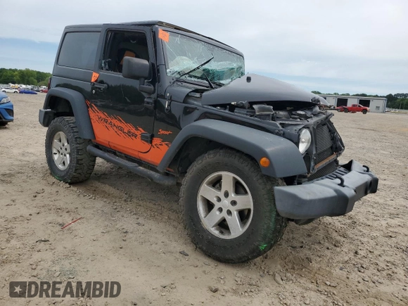 2016 Jeep Wrangler Sport with VIN 1C4AJWAG7GL297681, listed as a Copart auction lot 55926715 with 129,710 mi miles and Salvage title. Bid and sale history available at DreamBid. Image 4.