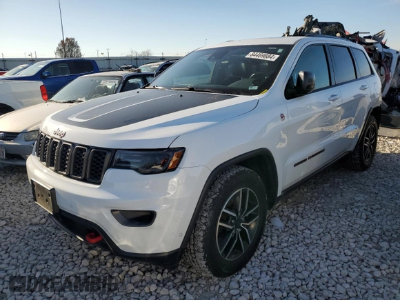 2021 Jeep Grand Cherokee Trailhawk with VIN 1C4RJFLT5MC508515, listed as a Copart auction lot 84469884 with 53,293 mi miles and Salvage Title. Bid and sale history available at carsss.com. Image 1.