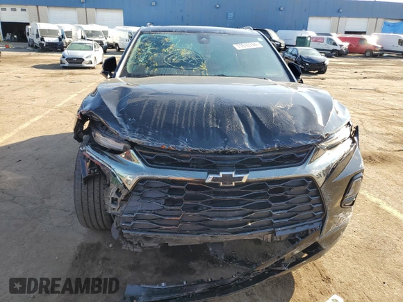 2022 Chevrolet Blazer RS with VIN 3GNKBKRS0NS219177, listed as a Copart auction lot 71610744 with 23,116 mi miles and Salvage title. Bid and sale history available at DreamBid. Image 5.