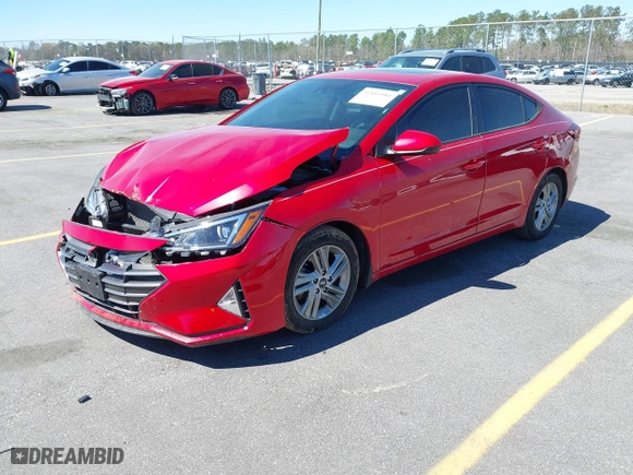 2020 Hyundai Elantra SEL with VIN 5NPD84LF2LH614637, listed as a IAAI auction lot 41803980 with 21,850 mi miles. Bid and sale history available at carsss.com. Image 20.
