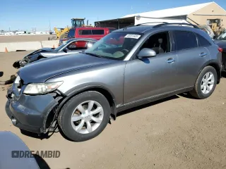 2004 Infiniti FX35 with VIN JNRAS08W24X224794, listed as a Copart auction lot 46581605 with 201,236 mi miles and Salvage Title. Bid and sale history available at carsss.com. Image 1.