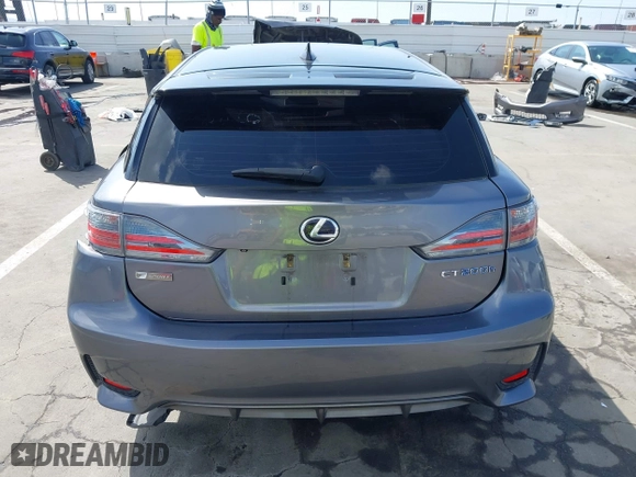 2015 Lexus CT 200h Hybrid with VIN JTHKD5BH0F2215015, listed as a IAAI auction lot 41824227 with 1 mi miles. Bid and sale history available at carsss.com. Image 16.