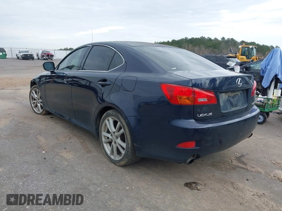 2006 Lexus IS 250 Manual with VIN JTHBK262565003168, listed as a IAAI auction lot 41590359 with 180,400 mi miles. Bid and sale history available at carsss.com. Image 3.
