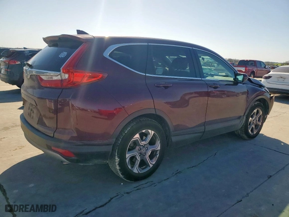 2017 Honda CR-V EX-L with VIN 7FARW1H85HE048830, listed as a Copart auction lot 48637965 with 56,249 mi miles and Salvage Title. Bid and sale history available at carsss.com. Image 3.