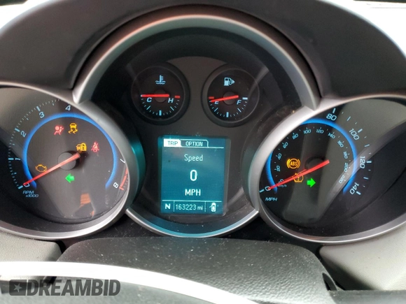 2015 Chevrolet Cruze LS with VIN 1G1PA5SH6F7268006, listed as a Copart auction lot 79626114 with 163,223 mi miles and Clean Title. Bid and sale history available at DreamBid. Image 9.