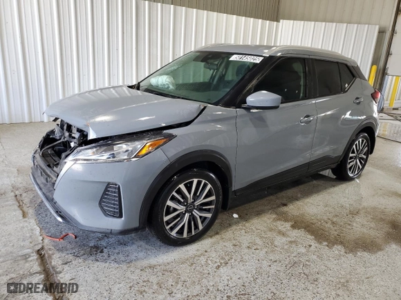 2024 Nissan Kicks SV with VIN 3N1CP5CV6RL480805, listed as a Copart auction lot 50145025 with 5,675 mi miles and Clean Title. Bid and sale history available at carsss.com. Image 1.