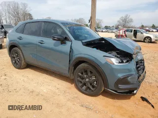 2024 Honda HR-V Sport with VIN 3CZRZ1H51RM743807, listed as a Copart auction lot 49082065 with 12,967 mi miles and Salvage Title. Bid and sale history available at carsss.com. Image 4.