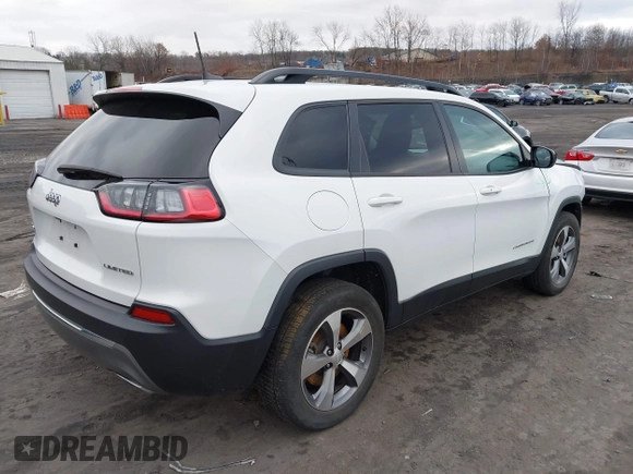 2022 Jeep Cherokee Limited with VIN 1C4PJMDX6ND550698, listed as a IAAI auction lot 41238598 with 18,006 mi miles and . Bid and sale history available at DreamBid. Image 4.