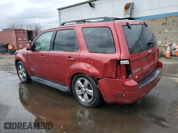 2008 Ford Escape Limited with VIN 1FMCU94188KA92334, listed as a Copart auction lot 52725895 with 192,165 mi miles and Salvage Title. Bid and sale history available at carsss.com. Image 2.
