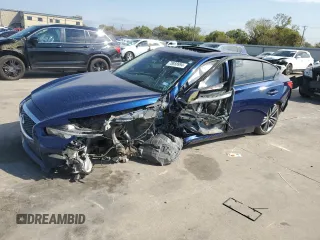 2017 Infiniti Q50 Premium with VIN JN1EV7AR5HM835841, listed as a Copart auction lot 78888994 with Not provided miles and Salvage title. Bid and sale history available at DreamBid. Image 1.
