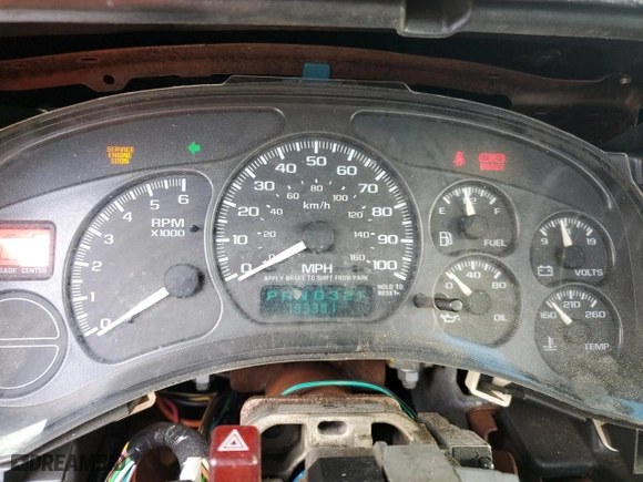 2000 Chevrolet Silverado 1500 with VIN 1GCEC14VXYZ225834, listed as a Copart auction lot 80225944 with 133,381 mi miles and Salvage Title. Bid and sale history available at carsss.com. Image 9.
